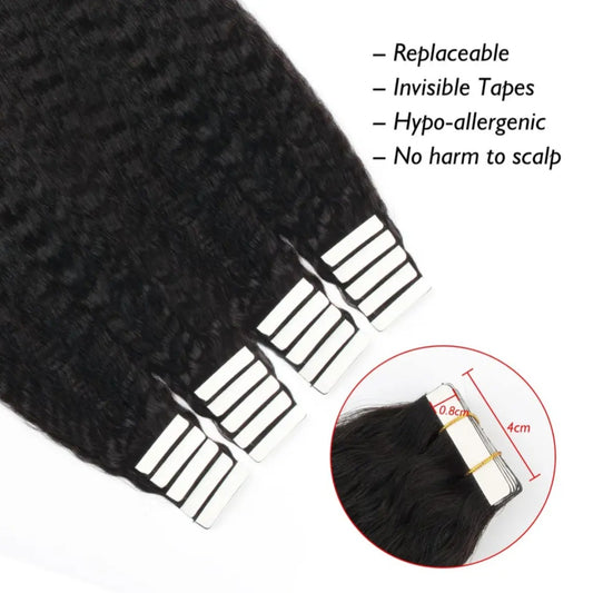 Kinky Straight Tape-In Extension