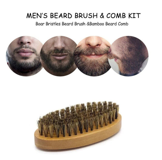 Wooden Beard Bristle Brush